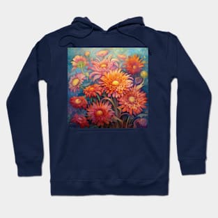 Chrysanthemums in a cheerful bouquet Hoodie